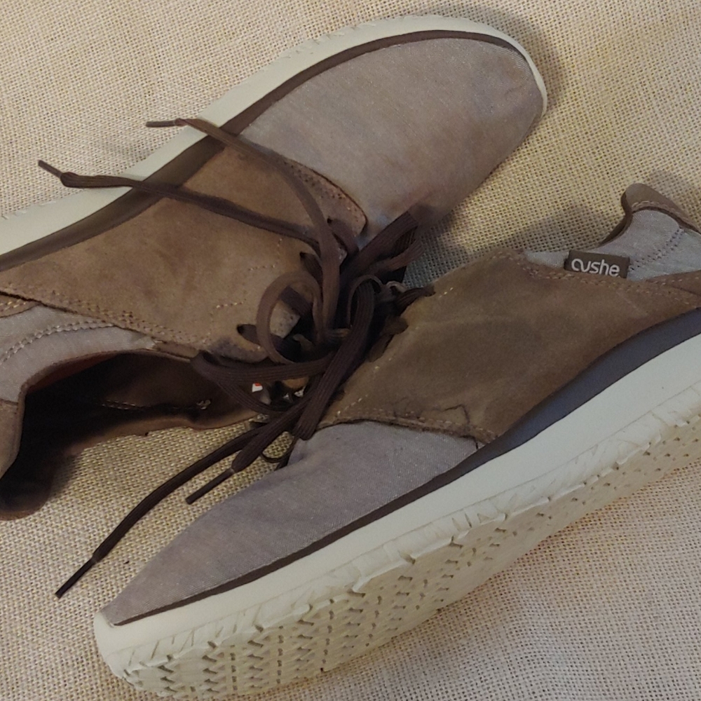 Men's CUSHE Brown Chambray Getaway Sneaker
